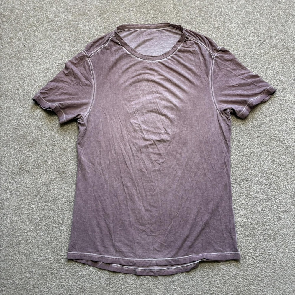 Lululemon Shirt Mens Medium Purple Lightweight Athletic Gym Casual Workout